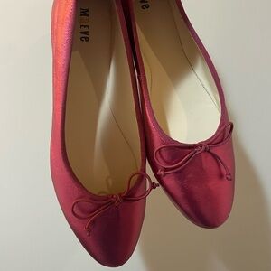 Metallic pink Maeve ballet flats from Anthropologie *never worn *size 8